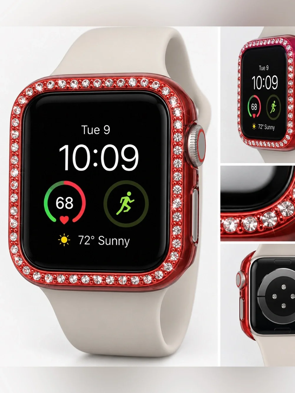 Two Compatible for 42 mm Apple Watch Case with Screen Protector -New